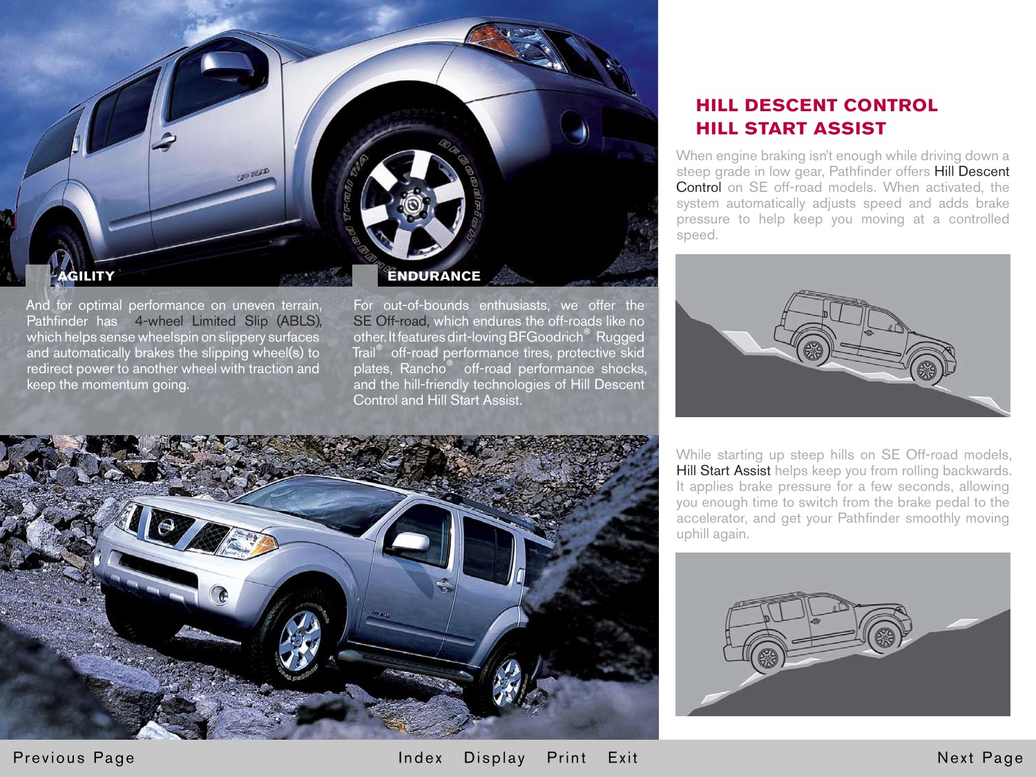 2005 Nissan Pathfinder Brochure Page 19